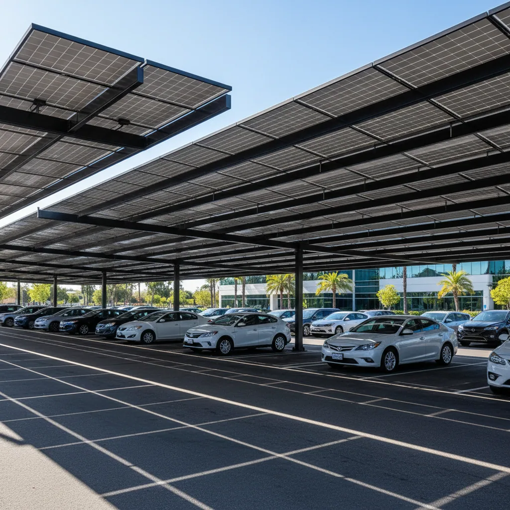 Solar Carports and Canopies: Shade Your Car, Power Your Home